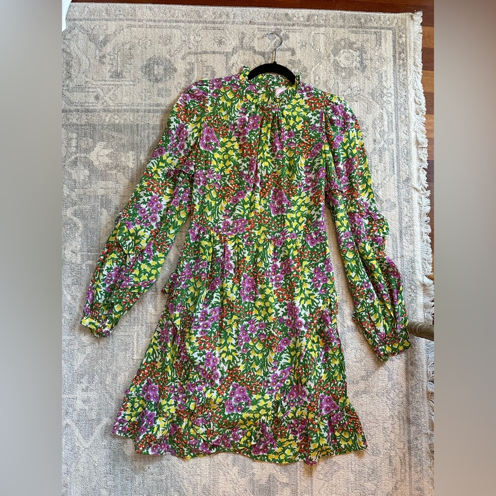 Banjanan Multicolor Floral Long Sleeve Dress